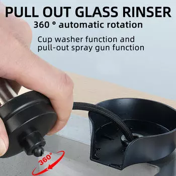 Автоматический ополаскиватель для детских бутылочек, шланг 9/16, мощная стиральная машина, кран для стекла Argent