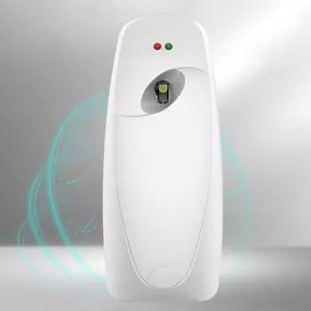 Автоматический освежитель воздуха-спрей Автоматический регулируемый аппарат для ароматерапии Внутренний настенный аэрозольный освежитель воздуха белый