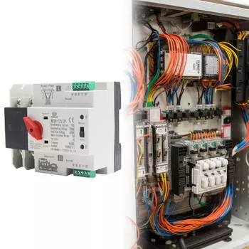 Автоматический переключатель двойной мощности 100 А, прочный, надежный, легко устанавливается, быстрое переключение 100A 2P