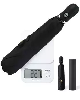 автоматический подогрев для солнца и складывания складной УФ солнце ветер вода дождливый сезон удобный для дневного зонтика, сверхлегкий, 227 г, экранирующий, чёрный