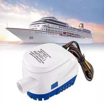 Автоматический погружной трюмный насос 1100 галлонов в час 12 В Автоматический поплавковый выключатель Лодка Яхта