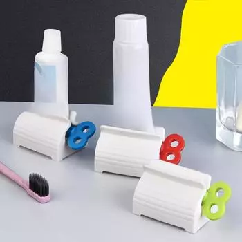 Автоматический пресс для зубной пасты с зажимным креплением Пресс для зубной пасты Ленивый гель для умывания Крем для рук Ручной пресс-пресс для выжимания зубной пасты bag красный