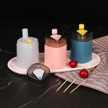 Автоматический пресс для зубочисток, креативный веселый отель, ресторан, дом, гостиная, ресторан, кухня, автоматическая зубочистка серый