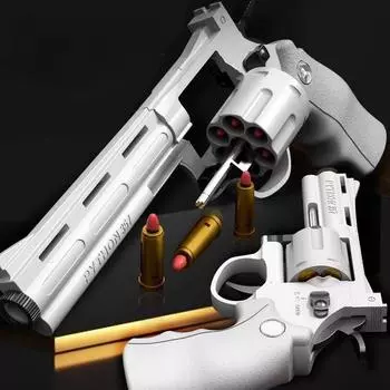 Автоматический пусковой механизм ZP5 357 Револьвер механический игрушечный пистолет непрерывной стрельбы Мягкая пуля-дротик CS Уличное оружие для детей и взрослых
