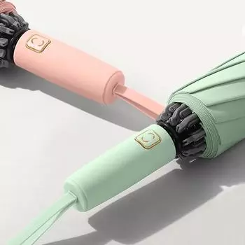 Автоматический реверсивный зонт для женщин и мужчин, большой складной дождевой зонт, ветрозащитный, прочный, 10K, обратный зонт для гольфа розовый