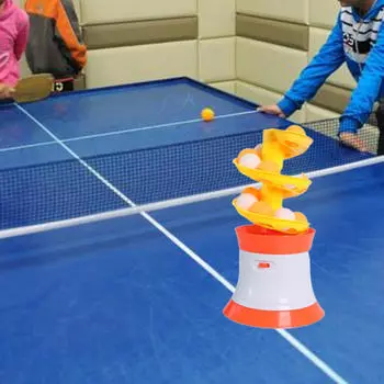 Автоматический робот для настольного тенниса с 16 мячами для занятий спортом на открытом воздухе Rotating serve