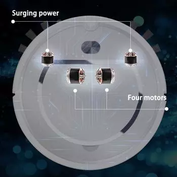 Автоматический робот-пылесос 3-в-1, умная беспроводная подметальная машина для влажной и сухой уборки, ультратонкая уборочная машина, умный дом As the picture