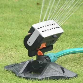 Автоматический садовый разбрызгиватель с 16 отверстиями, большой диапазон ирригационной системы полива, садовые растения, распылитель воды, разбрызгиватель для наружного двора белый