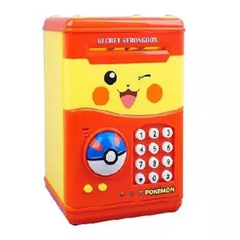 Автоматический секретный сейф Pokemon, красный, популярные корейские игрушки для малышей