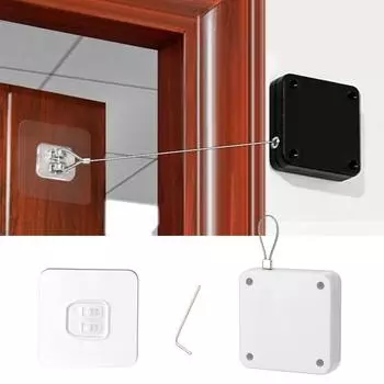 Автоматический сенсорный дверной доводчик, регулируемая поверхность без перфорации, дверной стопор, автоматически закрывающий дверной кронштейн, доводчик, улучшение дома чёрный