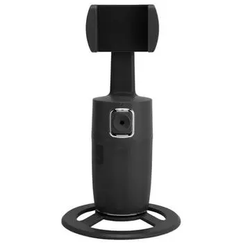 Автоматический штатив с функцией отслеживания лиц, вращающийся на 360 градусов, держатель для отслеживания телефона для съемки в прямом эфире чёрный