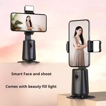 Автоматический штатив с функцией отслеживания лиц, вращающийся на 360 градусов, универсальный, легко устанавливаемый, подставка для телефона с функцией отслеживания, держатель для камеры телефона A