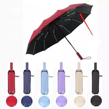 Автоматический складной двухкостный большой зонт - персонализированный деловой подарок с логотипом