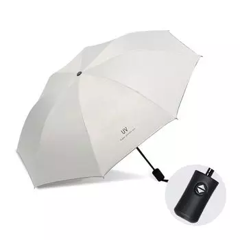 Автоматический складной зонт 55см [KASSAI] (светло-серый) светло-серый