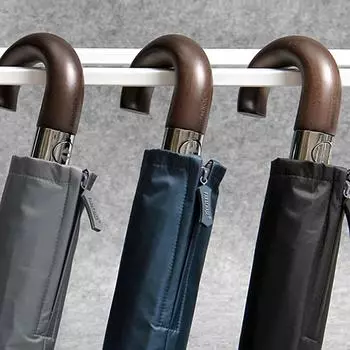 Автоматический складной зонт Parachase для мужчин и женщин, большой ветрозащитный зонт для гольфа от дождя, деревянная ручка, деловой, 10 ребер тёмно-синий