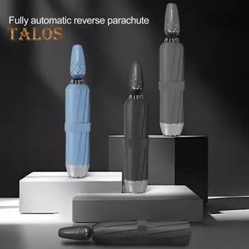 Автоматический складной зонт с защитой от ультрафиолета, 12 спиц, дорожный зонт, портативный, легкий, ветрозащитный, водонепроницаемый, солнцезащитный зонт от дождя чёрный