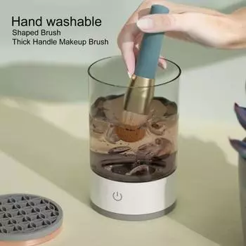 Автоматический скруббер, вокальная вибрация, мягкий, два режима, 7000 об/мин, 8 Вт, 1,5 А, экономящий время, ABS, электрический очиститель для макияжа, домашний инструмент