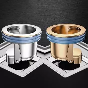 Автоматический сливной сердечник для пола, защита от запаха и протечек, быстрый слив, защита от насекомых, решетка для пола жёлтый