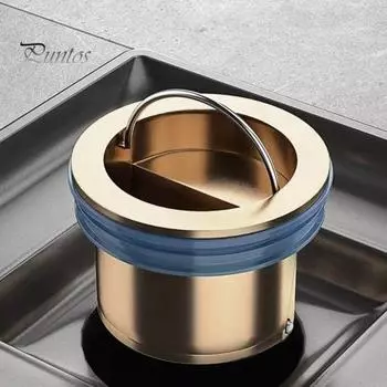 Автоматический сливной сердечник для пола, защита от запаха и протечек, быстрый слив, защита от насекомых, решетка для пола жёлтый