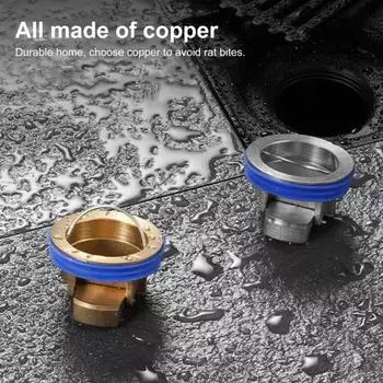 Автоматический сливной сердечник для пола, защита от запаха и протечек, быстрый слив, защита от насекомых, решетка для пола жёлтый