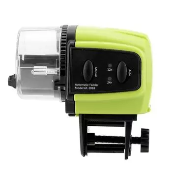 Автоматический таймер для кормления рыб, аксессуары для аквариума, 1 шт., цифровой дисплей зелёный