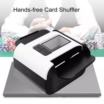 Автоматический тасовщик карт 2000 мАч перезаряжаемый электрический покерный карточный дилер машина инструмент для раздачи карт оборудование для казино чёрный