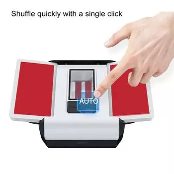 Автоматический тасовщик карт 2000 мАч перезаряжаемый электрический покерный карточный дилер машина инструмент для раздачи карт оборудование для казино чёрный