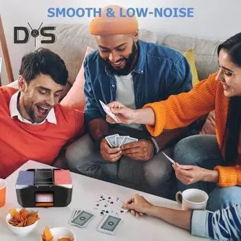 Автоматический тасовщик карт 2000 мАч перезаряжаемый тихий электрический покерный карточный дилерский аппарат инструмент для раздачи карт оборудование для казино чёрный