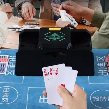Автоматический тасовщик карт, работающий от USB-батареи, тихий электрический покерный карточный дилер, инструмент для раздачи карт, оборудование для казино B