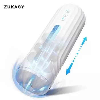 Автоматический телескопический мужской мастурбатор, секс-игрушки для мужчин, товары для взрослых, оборудование для мастурбации вагины, поршневой мастурбатор для минета