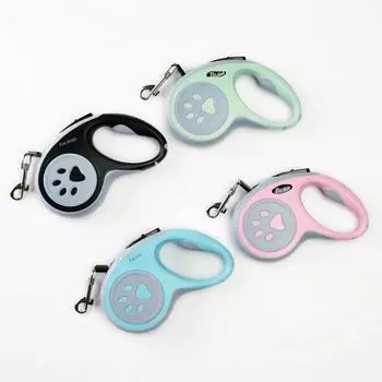 Автоматический телескопический тяговый трос 3 м/5 мм, прочный нейлоновый трос, удлинитель поводка для кошек, поводок для щенков, бегающих питомцев, трос для тягового колеса 3M чёрный