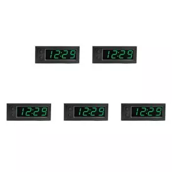 Автоматический термометр 3 в 1, вольтметр, 12 В, Digitaluhr Spannungsprfer (Грюн)