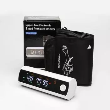 Автоматический тонометр для измерения артериального давления на плече Компактный цифровой тонометр с подсветкой LED для зарядки тонометр