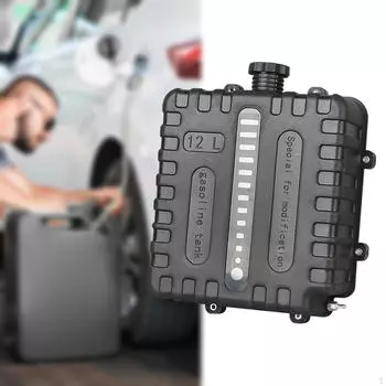 Автоматический топливный бак с крышкой, большая емкость, простая установка, 12-литровые бензобаки для хранения масла для автомобиля