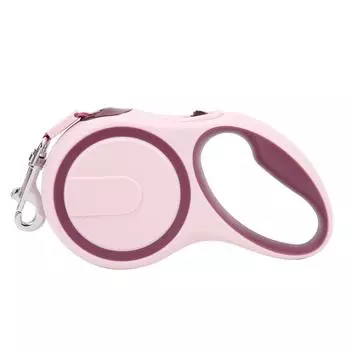 Автоматический тяговый трос для домашних животных, выдвижная нескользящая ручка, одноручный тормоз, поводок для собак для маленьких и 3meter / 9.8ft вино красного