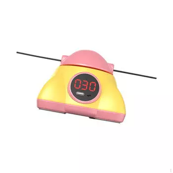 Автоматический тренажер для прыжков через скакалку, тихий, с дистанционным управлением, для фитнеса, офиса, повышения силы розовый