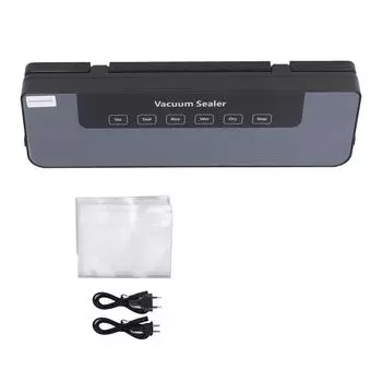 Автоматический вакуумный упаковщик с силой всасывания 80 кПа, упаковочная машина для хранения сухих и влажных продуктов с 50 пакетами US Plug