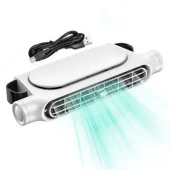 Автоматический вентилятор для заднего сиденья, вентилятор для электромобиля, три регулируемые скорости ветра, охлаждающее устройство для мини-автомобилей, автофургонов, седанов Worldmuma