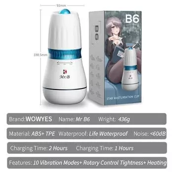 Автоматический вибрационный мужской мастурбатор с поворотным управлением, герметичность, подогрев, карман для мастурбации, чашка для взрослых, секс-игрушки, вагина для мужчин