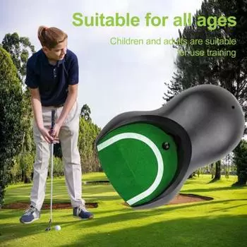 Автоматический возврат мяча для гольфа, тренировочное приспособление для игры в гольф с электрическим возвратом мяча для тренировок по гольфу на открытом воздухе и в помещении чёрный