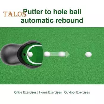 Автоматический возврат мяча для гольфа, тренировочное приспособление для игры в гольф с электрическим возвратом мяча для тренировок по гольфу на открытом воздухе и в помещении чёрный