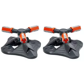 Автоматический вращающийся на 360 градусов садовый спринклер с 3 вилками для полива ирригационного устройства