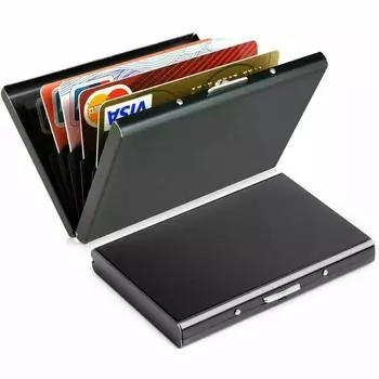 Автоматический всплывающий органайзер, банковский держатель для кредитных карт, металлический RFID-кошелек, деловой чехол для мужчин и женщин, защитный чехол для удостоверения личности, держатель для карт, очаровательные подарки