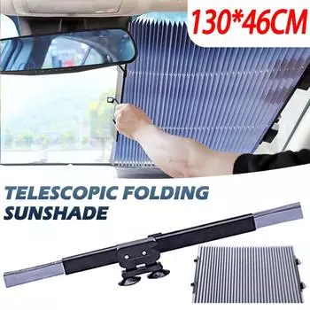 Автоматический выдвижной автомобильный козырек от солнца на лобовом стекле, занавеска с защитой от ультрафиолета, солнцезащитный козырек, автомобильный солнцезащитный козырек 46CM