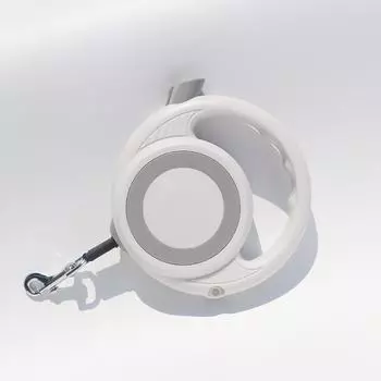 Автоматический выдвижной поводок для собак длиной 16 футов, прочный нейлоновый поводок, одноручный тормоз, противоскользящая ручка, идеально подходит для средних и маленьких собак весом до 55 фунтов красный