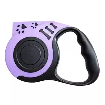 Автоматический выдвижной поводок для собак с фонариком, светодиодный, светящийся ночью, поводок для прогулок, прочный нейлоновый поводок для собак на открытом воздухе, товары для животных Battery