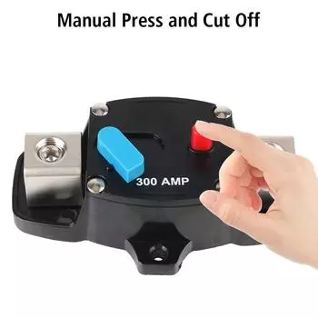 Автоматический выключатель 12 В-48 В для автомобиля, грузовика, аудиоусилителя, автоматический выключатель, адаптер 4GA, держатель предохранителя 300 А, сброс страховки