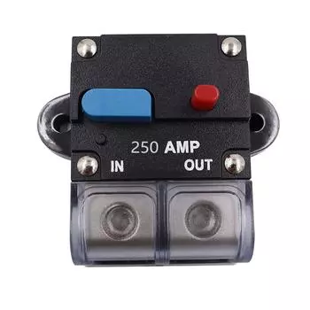 Автоматический выключатель 250А Сброс 12В-48В Автомобиль Лодка Стерео Аудио Предохранитель Автоматический Выключатель