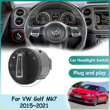 Автоматический выключатель фар для Volkswagen Golf 7 Mk7 VW 2015~2024, датчик освещения автомобиля, ремонт фар, детали интерьера, аксессуары