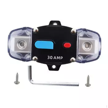 Автоматический выключатель с кнопкой ручного сброса, 12 В-48 В, автомобильные аксессуары, защита от перегрузки по току для 30A